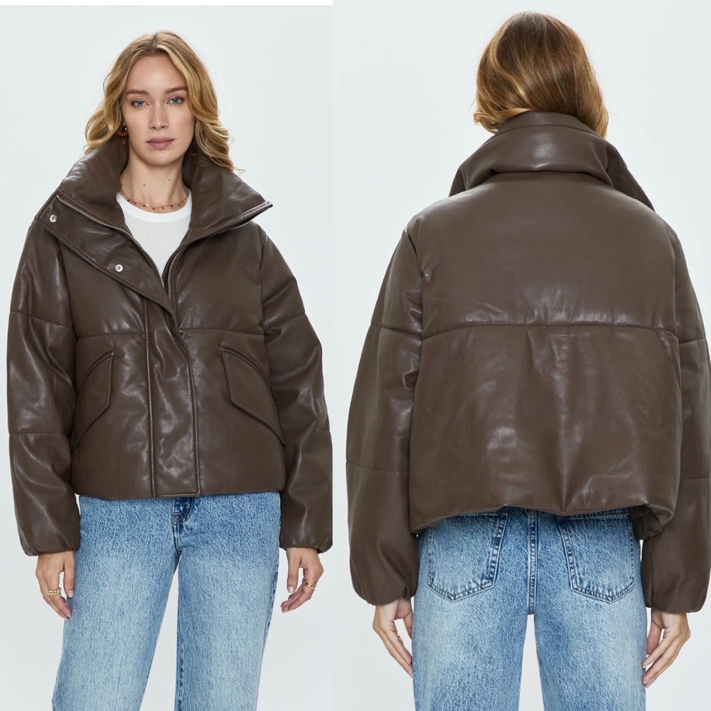 Pistola Brown Leather Jacket